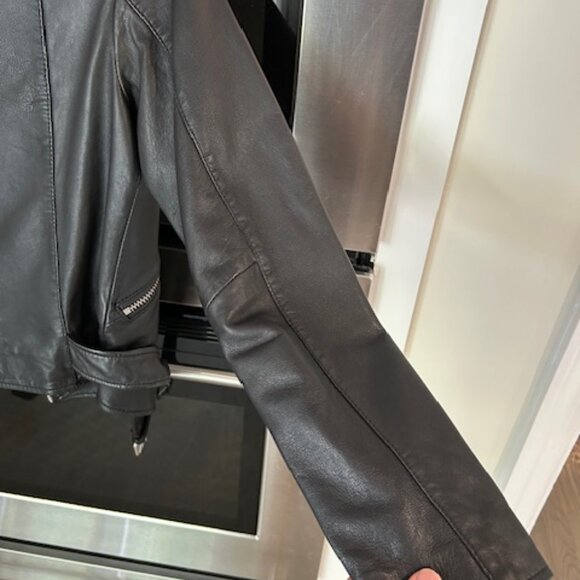 All Saints Balfern Leather Jacket - Picture 7 of 13